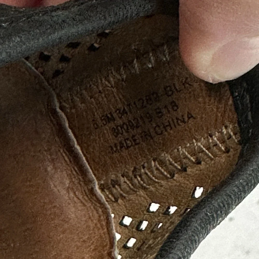 Womens Frye‎ Camille Black Perforated Leather Casual Comfort Sneakers Size 6.5 M